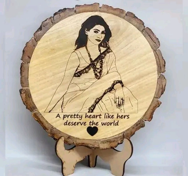 Radiance  Personalized Wooden Engraved Photo Plaque