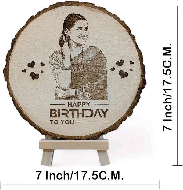 Radiance  Personalized Wooden Engraved Photo Plaque