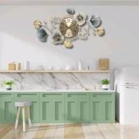 Radiance  Elegant Floral Metal Wall Clock