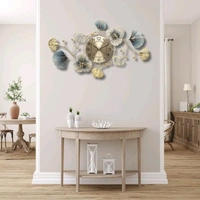 Radiance  Elegant Floral Metal Wall Clock