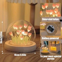 Radiance  Enchanted Tulip LED Glass Dome Lamp