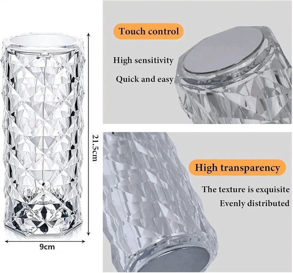 Radiance Crystal Diamond LED Table Lamp