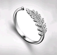 Radiance  Leaf-Inspired Adjustable Ring