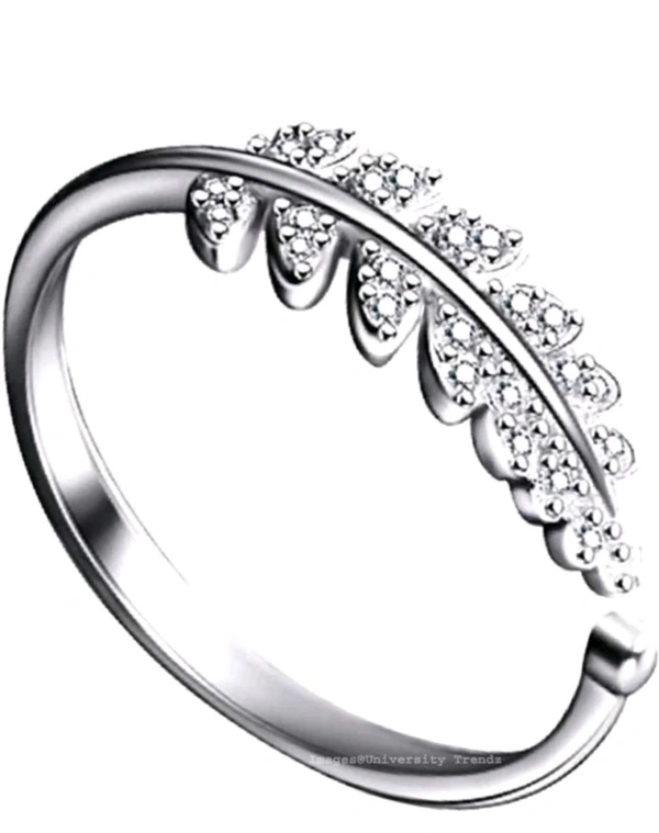 Radiance  Leaf-Inspired Adjustable Ring