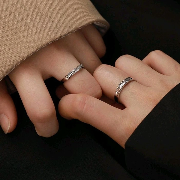 Radiance  Elegant Matching Couple Rings
