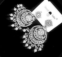 Radiance  Traditional Kundan Chandbali Earrings