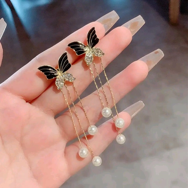 Radiance  Elegant Butterfly Dangle Earrings