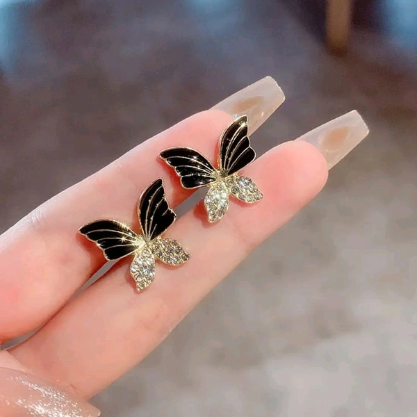 Radiance  Elegant Butterfly Dangle Earrings