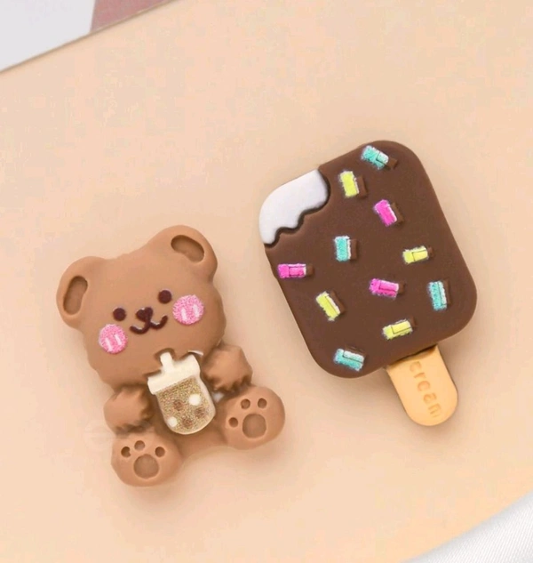 Radiance  Bear & Ice Cream Mismatch Earrings