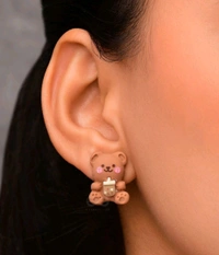 Radiance  Bear & Ice Cream Mismatch Earrings
