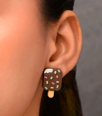 Radiance  Bear & Ice Cream Mismatch Earrings