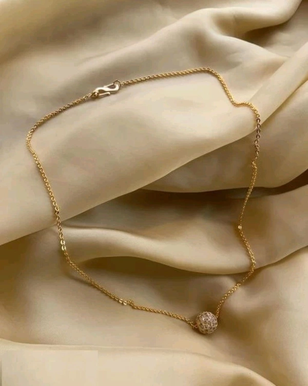 Radiance  Gold Plated Chain Stainless Steel Pendant Gold Layered