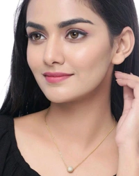 Radiance  Gold Plated Chain Stainless Steel Pendant Gold Layered