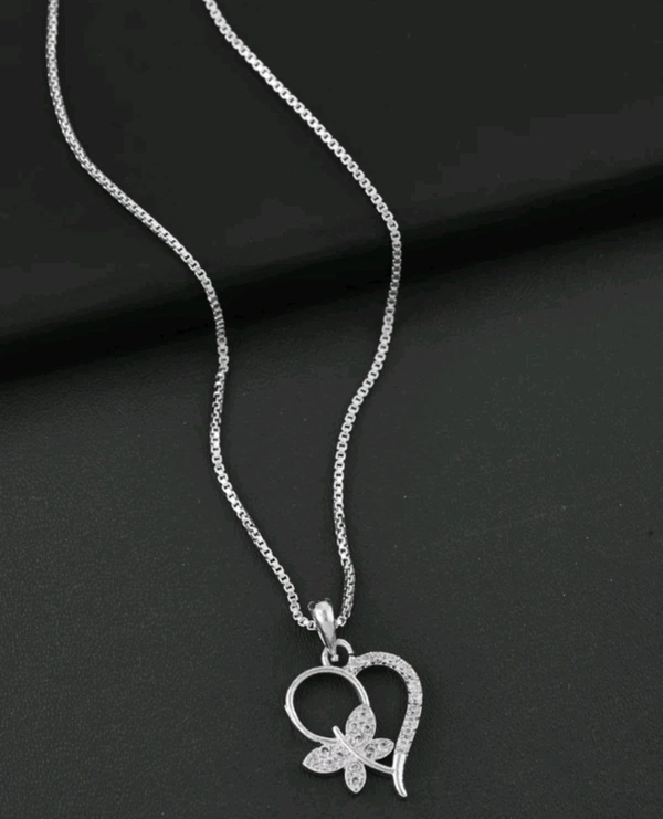 Radiance  Excellent Finished Diamond Sterling Silver Necklace for Women