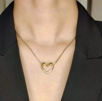 Fancy Gold Plated New Heart Shep Pendent And Golden Chain
