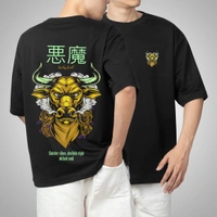 Fitforall® Sinister Vibe Oversized T Shirt For Men  - XXL-46, Black