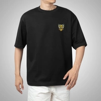 Fitforall® Sinister Vibe Oversized T Shirt For Men  - XXL-46, Black