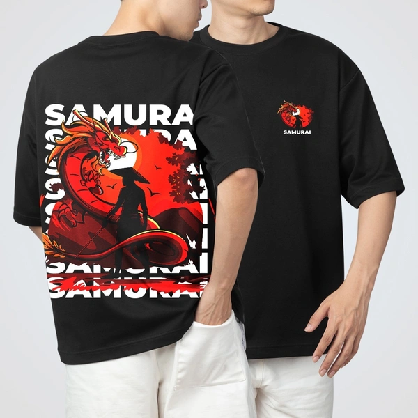 Fitforall® Samurai Oversized T-Shirt - M-40, Black