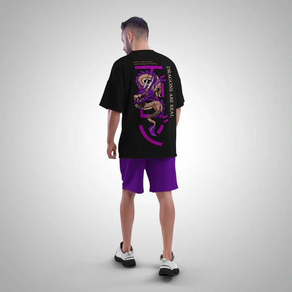 Fitforall Dragoons Oversized T-Shirt - L-42, Black