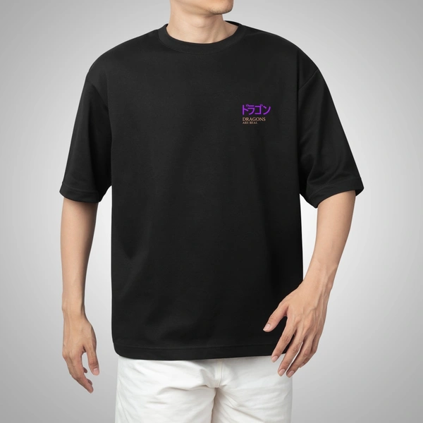 Fitforall Dragoons Oversized T-Shirt - L-42, Black