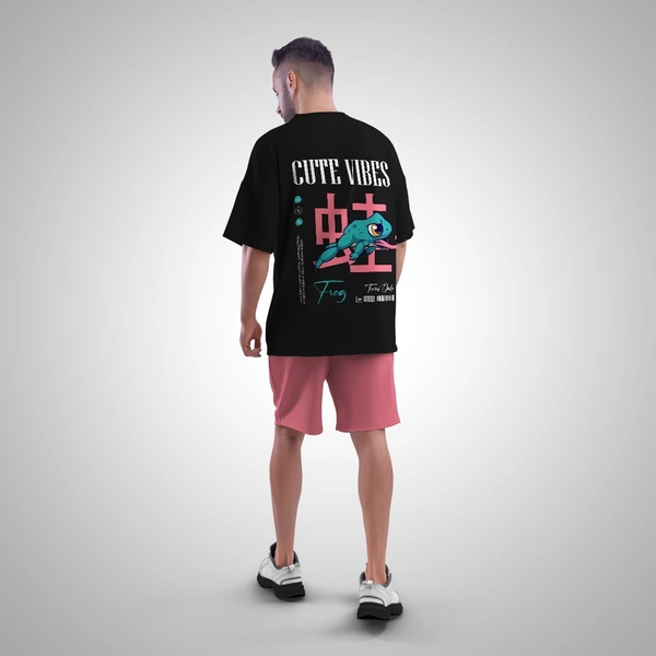 Frog Cute Vibe Oversized T-Shirt For Unisex With 3 Color