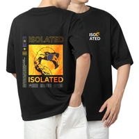 Fitforall® Isolated Printed Oversized T-Shirt - XL-44, Black
