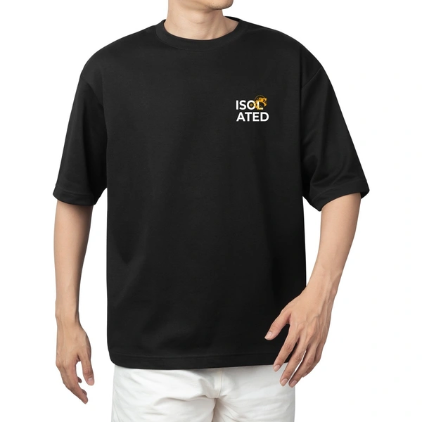 Fitforall® Isolated Printed Oversized T-Shirt - XL-44, Black