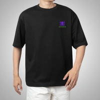 Fitforall® Octopus Printed Black Oversized T-shirt for Men - Black, M-40