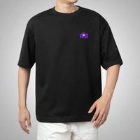 Fitforall® Sasuke Printed Black Oversized T-shirt for Unisex - Black, XL-44