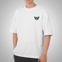 Fitforall® Tigerg Printed White Oversized T-shirt for Men - L-42, White