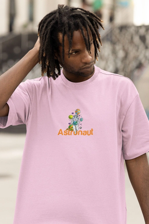 Fitforall® Astronaut Oversized T Shirt For Men - XXL-46, Pink