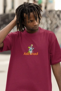 Fitforall® Astronaut Oversized T Shirt For Men - XXL-46, Maroon