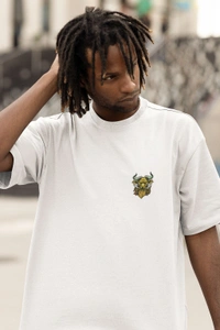 Fitforall® Sinister Vibe Oversized T Shirt For Men  - XXL-46, White