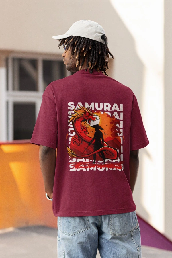 Fitforall® Samurai Oversized T-Shirt - M-40, Maroon