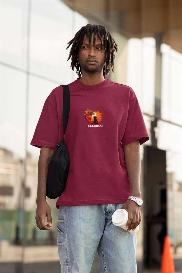 Fitforall® Samurai Oversized T-Shirt - XL-44, Maroon