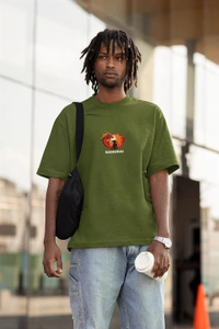 Fitforall® Samurai Oversized T-Shirt - L-42, Olive Green