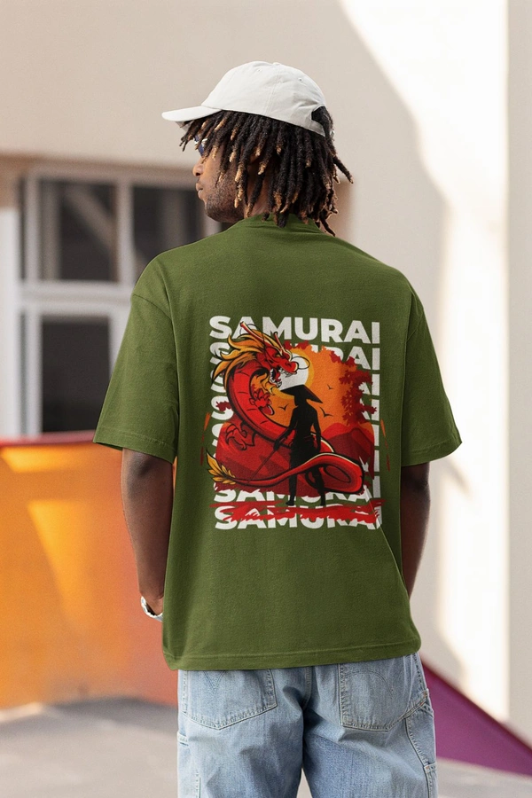Fitforall® Samurai Oversized T-Shirt - XL-44, Olive Green