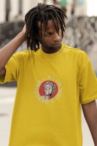 Fitforall® Gangester Printed Oversized T-Shirt - L-42, Musturd