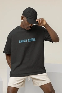 Fitforall® AngryBirdII T Shirt For Unisex with 2 color - L-42, Black