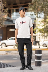 Fitforall® Elephant Oversized T Shirt For Men - L-42, White