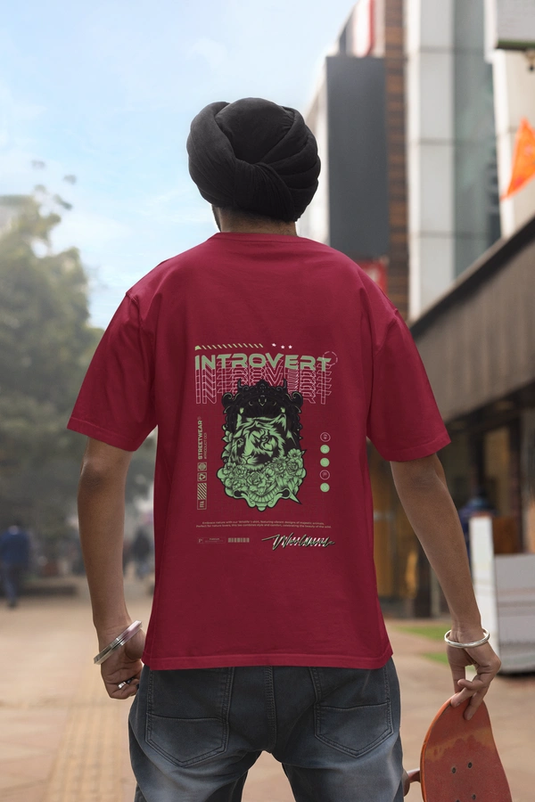 Introvert cat Oversized T Shirt For Unisex With 2 Color