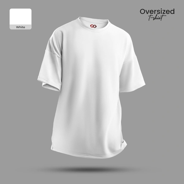 Fitforall® Plain Oversized T Shirt For Unisex With 6 Color - M-40, White