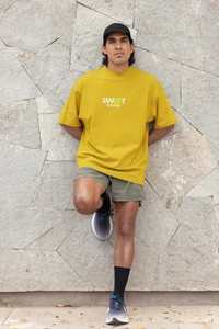 Fitforall® Sweet Sour T Shirt For Unisex With 3 Color - M-40, Musturd