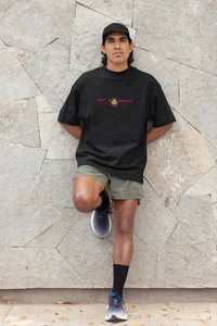Fitforall® Thirdeye Oversized T Shirt For Unisex - L-42, Black