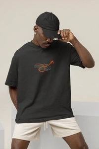 Fitforall® Warrior Oversized T Shirt For Men - L-42, Black