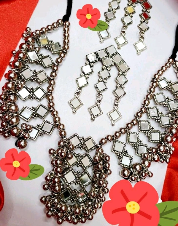 Navratri Theme Neckpc And Earring 