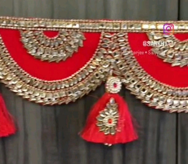 Beautiful Bright Red Toran/ Bandarwar