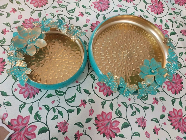 Teal Green Urli Set Of 2 