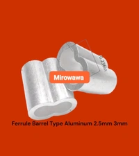 Mirowawa  Ferrules For Crimping Cable For Invisible Grille - 2.5mm, Silver