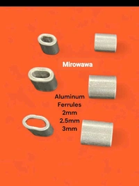 Mirowawa  Ferrules For Crimping Cable For Invisible Grille - 4mm, Silver